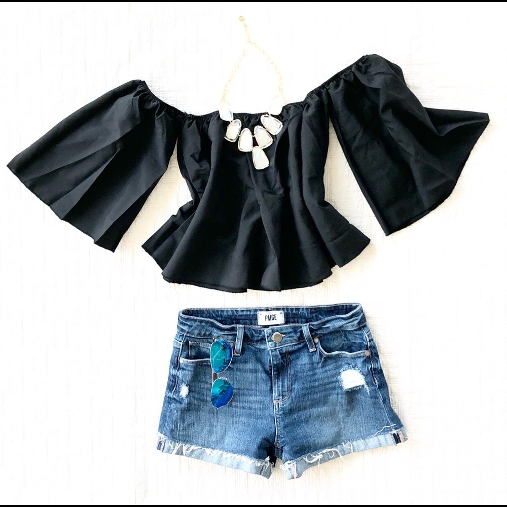 Off-Shoulder Peasant Top